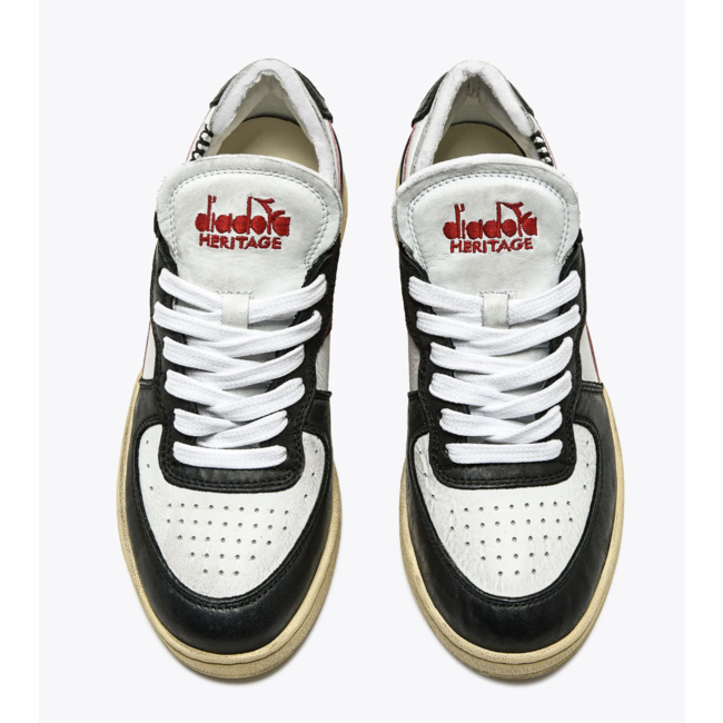 Diadora MI BASKET ROW CUT BIANCO/NERO/ROSSO