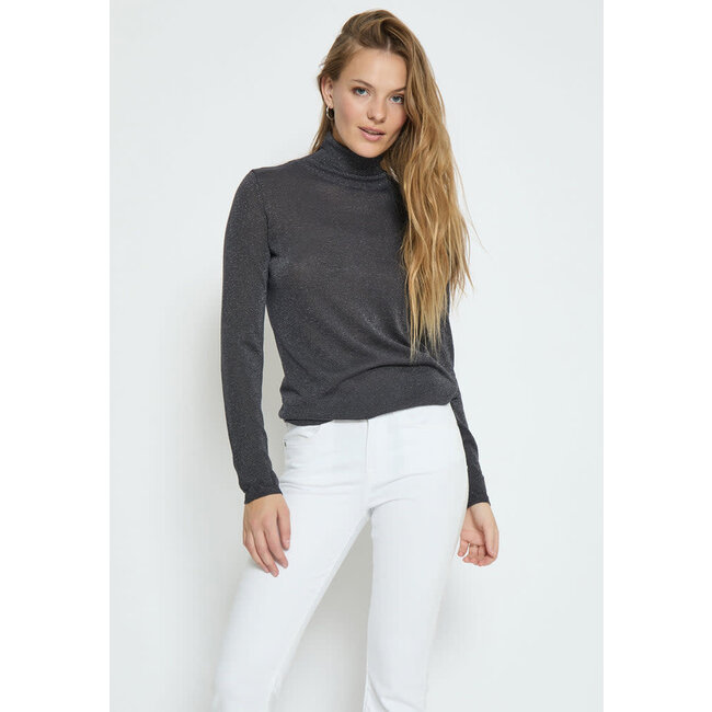 Minus MSLANIA ROLL NECK KNIT PULLOVER 2995MET NINE IRON GRAY MET.