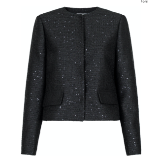 Neo Noir HELINA SEQUINS JACKET BLACK