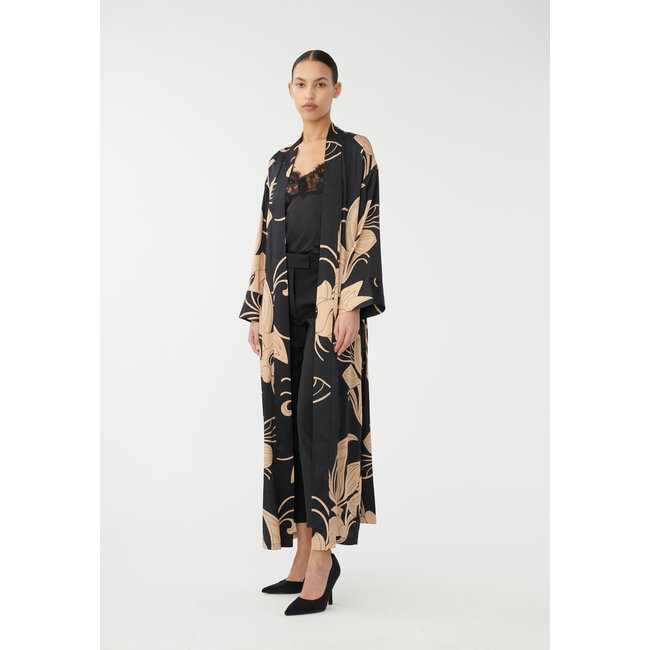 Dea Kudibal MARGOTH KIMONO DRESS COLOSSAL BLACK