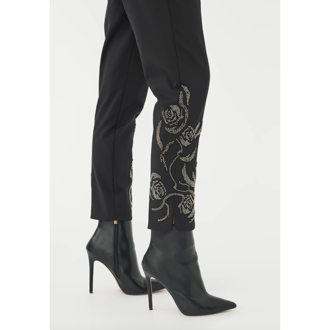 Dea Kudibal MALAYA TROUSERS WITH EMBROIDERY BLACK