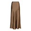 Neo Noir VICKY HEAVY SATEEN SKIRT DARK TAUPE