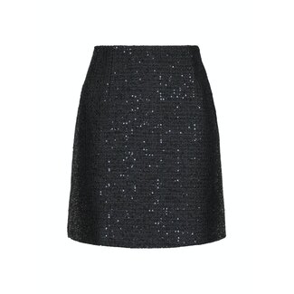 Neo Noir HELMINE SEQUINS SKIRT BLACK