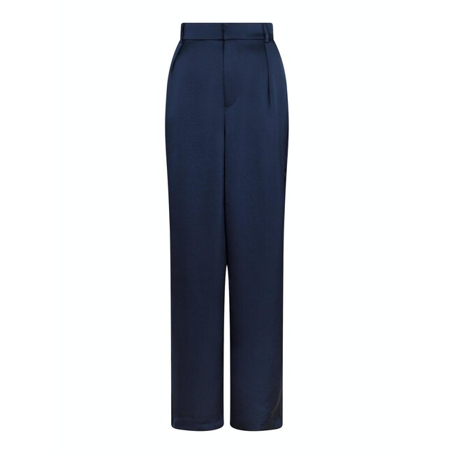 Neo Noir ALESSANDRA HEAVY SATEEN PANTS MIDNIGHT BLUE