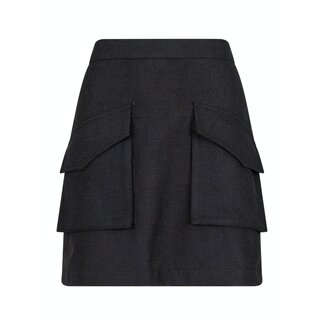 Neo Noir JANET STRUCTURE SKIRT BLACK