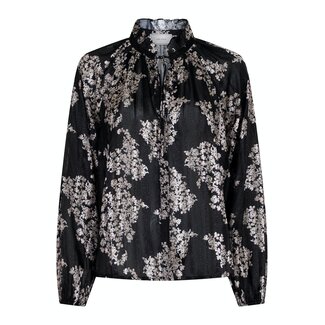 Neo Noir COBIE ELDERFLOWER BLOUSE BLACK