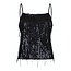 Neo Noir REGANNA SEQUINS TOP BLACK