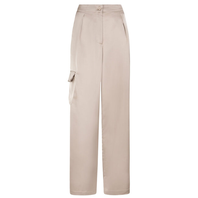 Dante 6 HARLOW SATIN WIDE PANTS TIMELESS TAUPE