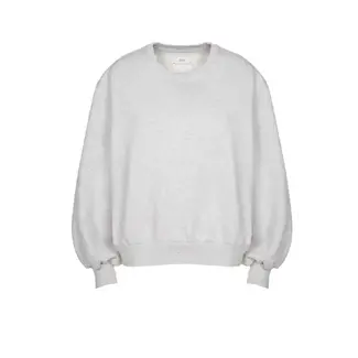 Ame antwerp CLEMENCE MARLED GREY SWEATSHIRT WITH PUFF SLEEVES