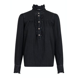 Neo Noir JUSTINE DENIM SHIRT BLACK