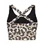 Deblon Sports SARAH CROSS TOP LEOPARD CHOCOLATE