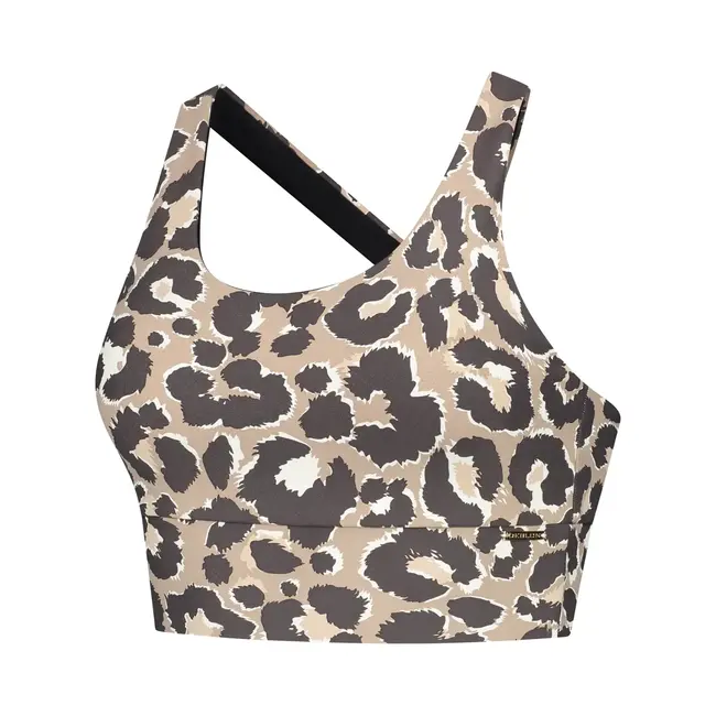 Deblon Sports SARAH CROSS TOP LEOPARD CHOCOLATE