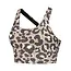 Deblon Sports SARAH CROSS TOP LEOPARD CHOCOLATE