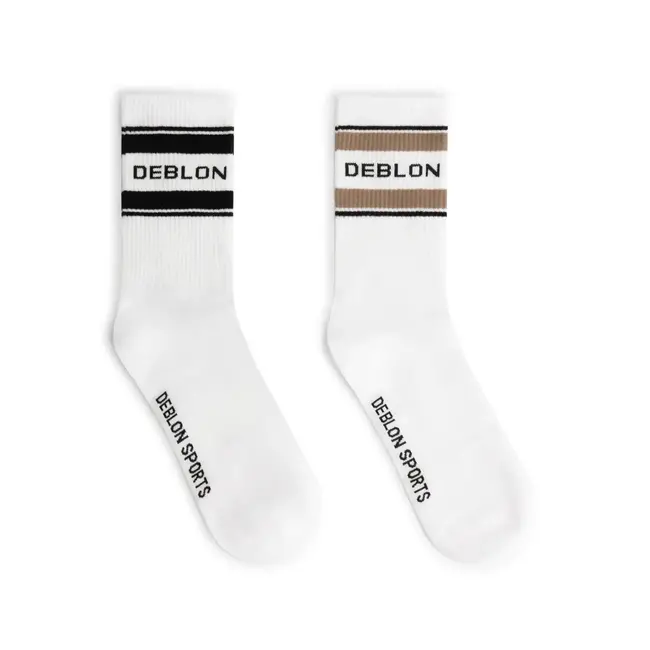 Deblon Sports DEBLON SOCKS (2-PACK) BLACK/TAUPE