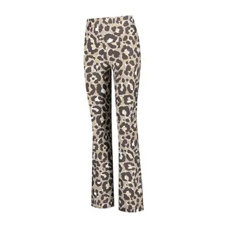 Deblon Sports CELINE CROPPED LEGGING FLARED LEOPARD CHOCOLATE