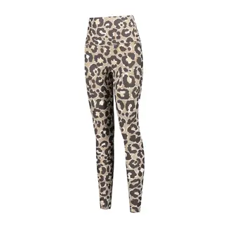 Deblon Sports CLASSIC LEGGINGS HIGH WAISTBAND LEOPARD CHOCOLATE