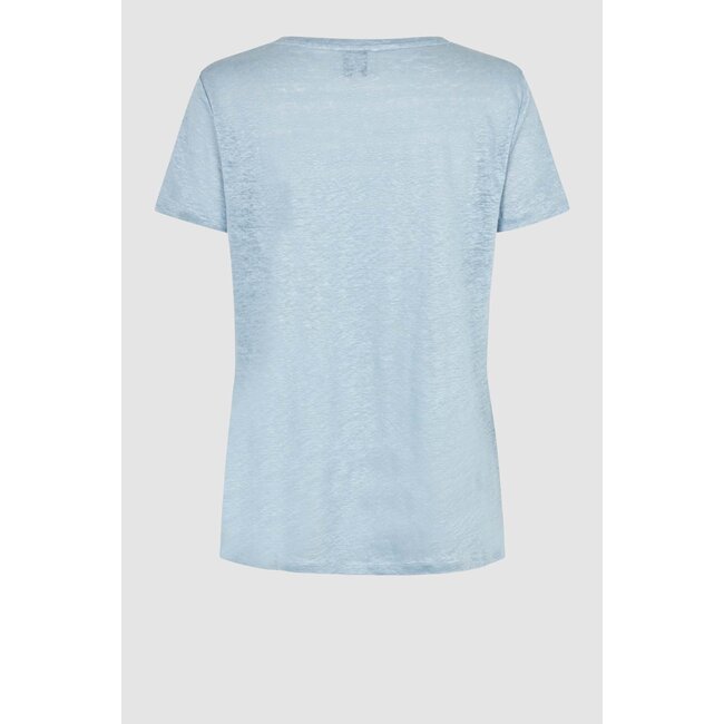 Second Female PEONY O-NECK TEE ASHLEY BLUE