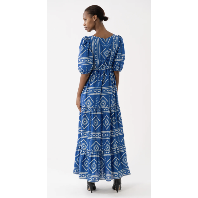 Lollys Laundry GAMBOLL MAXI DRESS SS BLUE