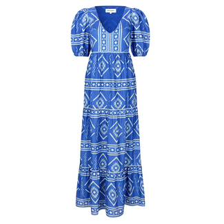 Lollys Laundry GAMBOLL MAXI DRESS SS BLUE