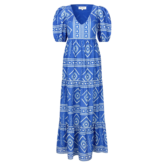 Lollys Laundry GAMBOLL MAXI DRESS SS BLUE