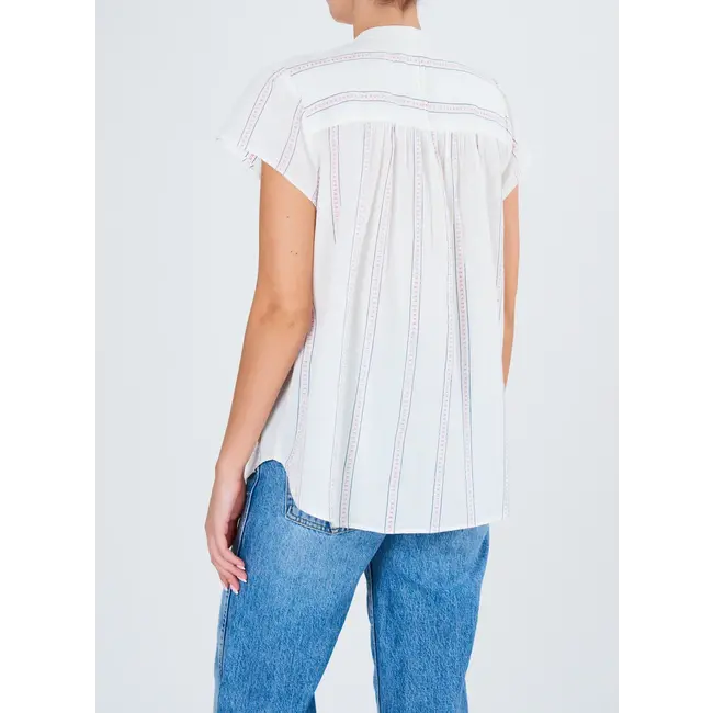 Mabe FREYA LACE TOP STRIPE