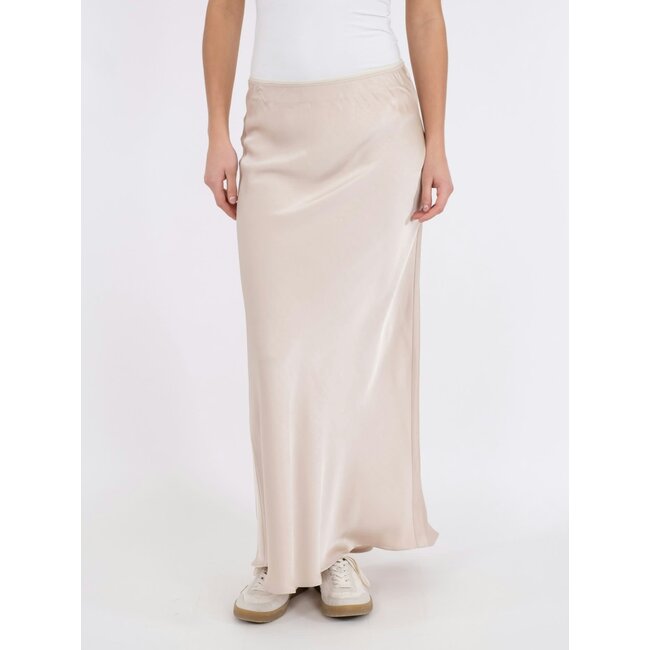 Neo Noir VICKY HEAVY SATEEN SKIRT CHAMPAGNE