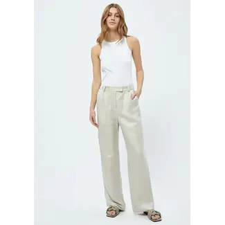 Minus MSAUGUSTE LINEN PANTS 2 NOMAD SAND MELANGE