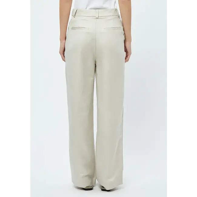 Minus MSAUGUSTE LINEN PANTS 2 NOMAD SAND MELANGE