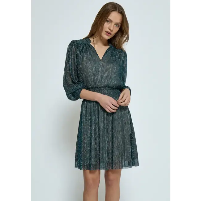 Minus MSKAMINA SHORT DRESS LAKE BLUE MELANGE