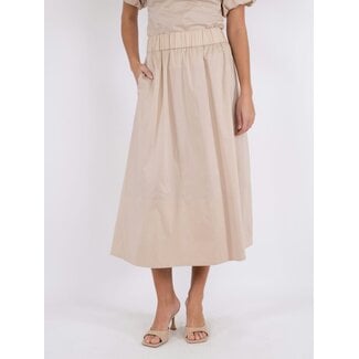 Neo Noir YARA POPLIN SKIRT DARK SAND