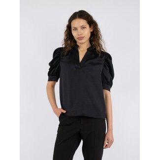 Neo Noir ROELLA HEAVY SATEEN BLOUSE BLACK