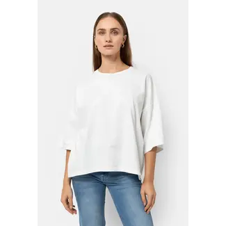 Ame antwerp ELOISE WHITE BOXY T-SHIRT W/ SHORT SLEEVES