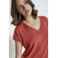 Minus MSCARLINA BATSLEEVE KNIT TEE HOT CORAL MET.