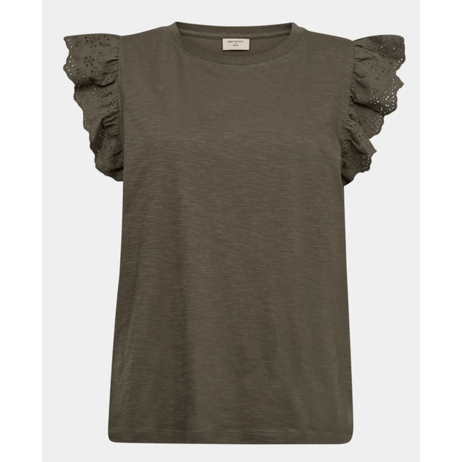 Freequent FQAZING-TEE DUSTY OLIVE