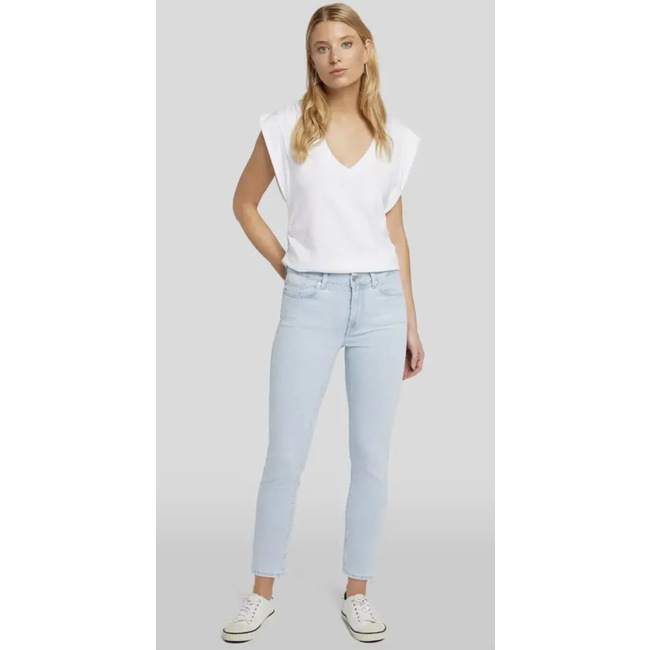 7 FOR ALL MANKIND ROXANNE ANKLE  MELODY LIGHT BLUE