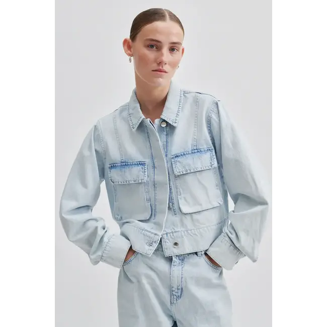 Second Female FIRA JACKET LIGHT BLUE DENIM