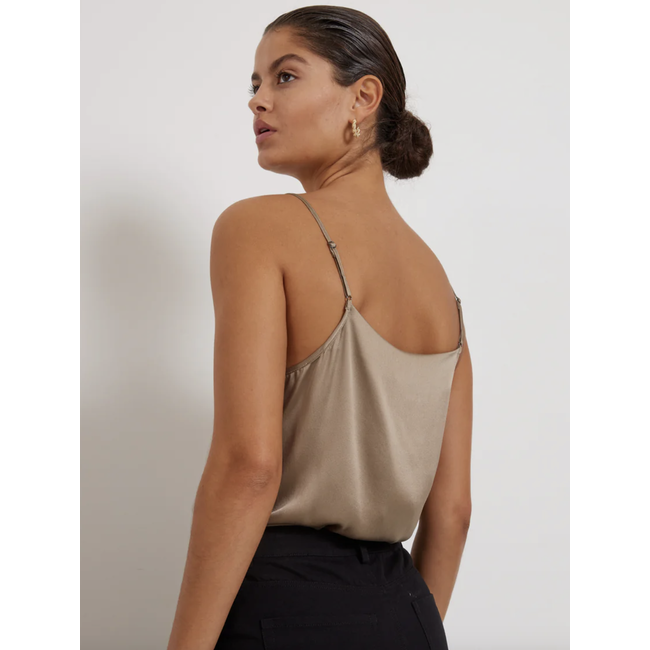 Bruuns Bazaar WILLOW BB MERIA TOP ROASTED GREY KHAKI