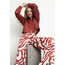 Minus MSJASSIE WIDE LEG PANTS 6990P BARN RED PRINT