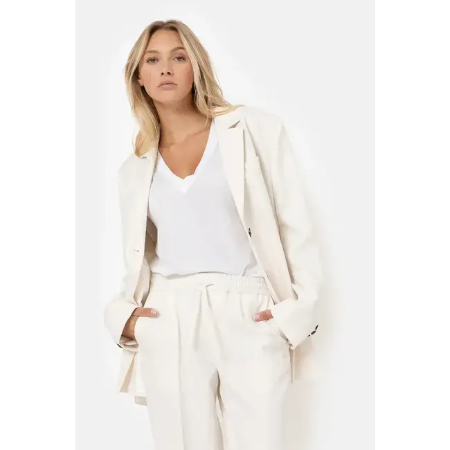 Ame antwerp JULIAN ECRU OVERSIZED SINGLE BREASTED BLAZER