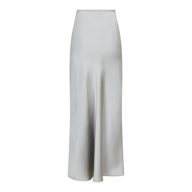 Neo Noir VICKY HEAVY SATEEN SKIRT SILVER