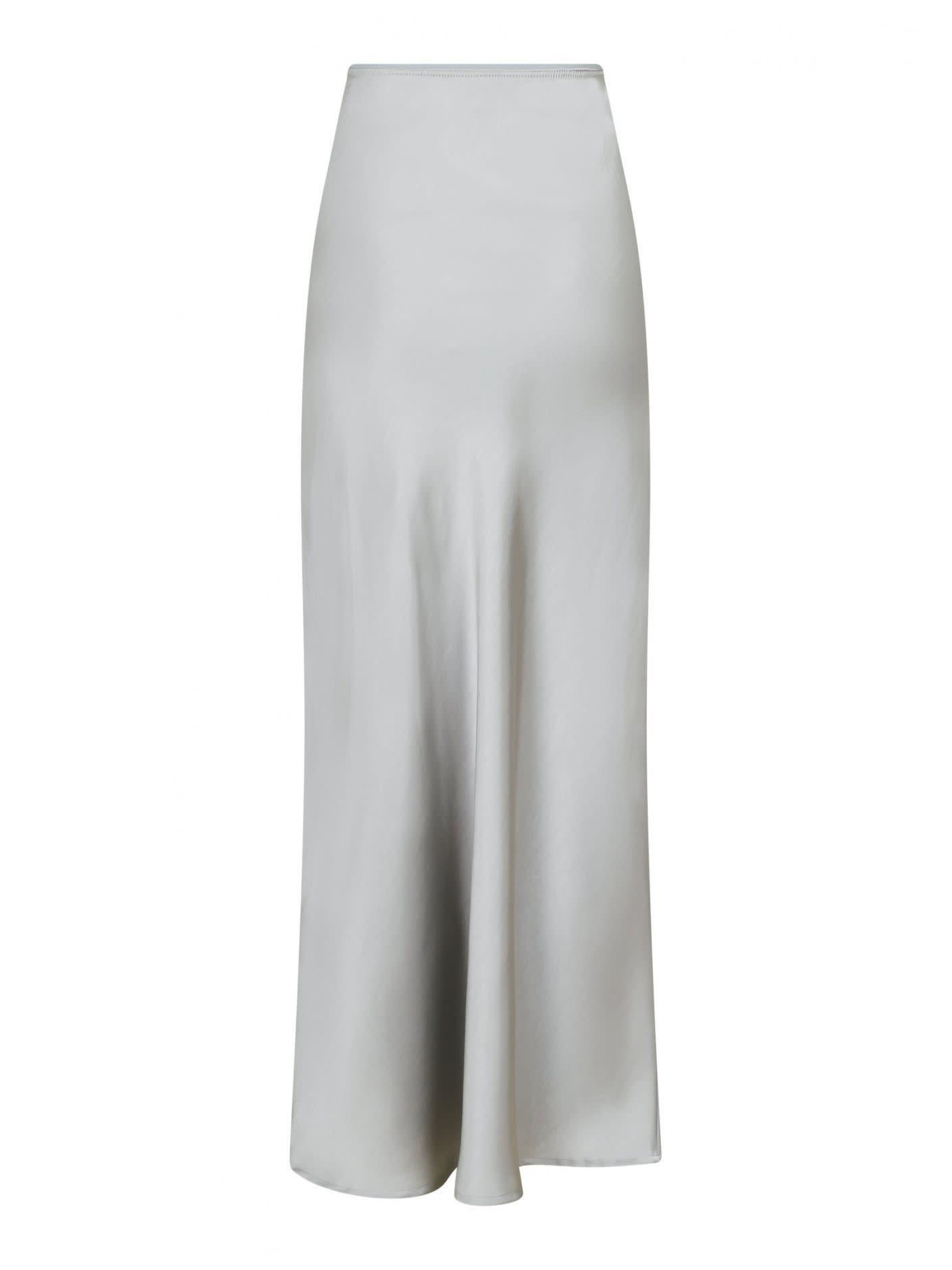 Vicky heavy sateen skirt - Dark Taupe