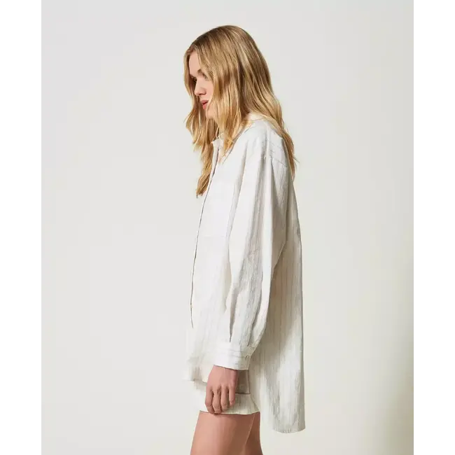 TWINSET CAMICIONE GESSATO 241TT2221