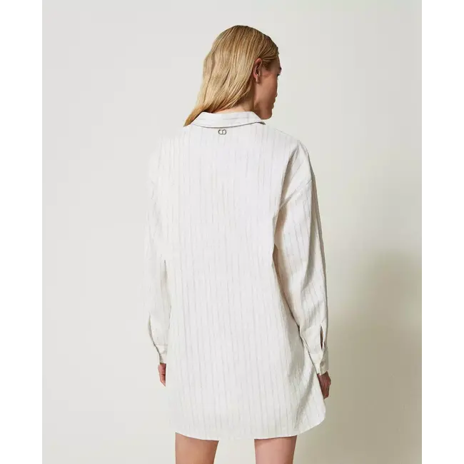 TWINSET CAMICIONE GESSATO 241TT2221