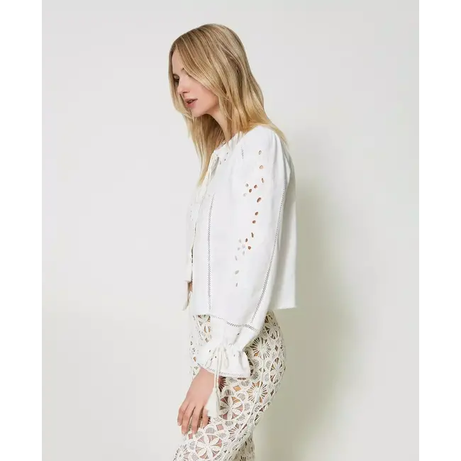 TWINSET GIACCINA BIANCO 241TT2010