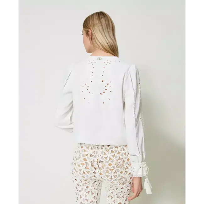 TWINSET GIACCINA BIANCO 241TT2010