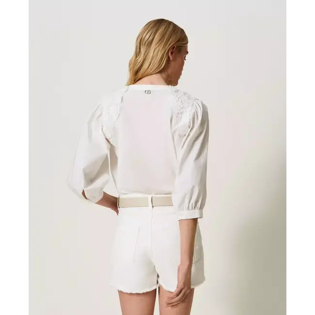 TWINSET BLUSA BIANCO 241TT2283