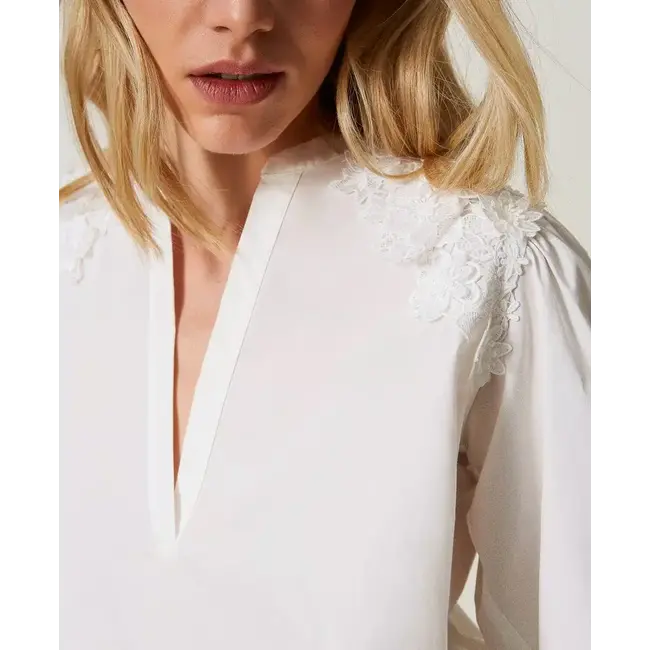 TWINSET BLUSA BIANCO 241TT2283