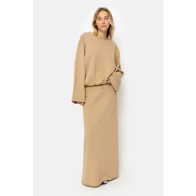 Ame antwerp KRAVITZ GOLD LONG SWEAT SKIRT