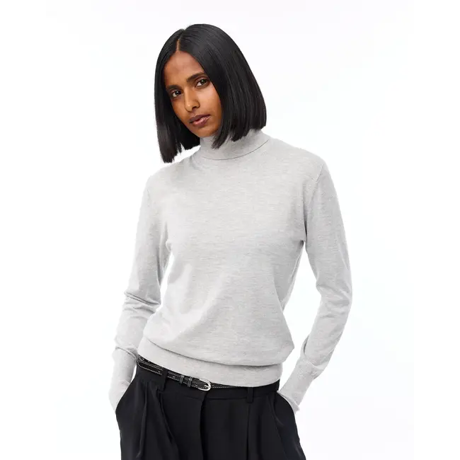 KNIT-TED LAUREN PULLOVER LIGHT GREY