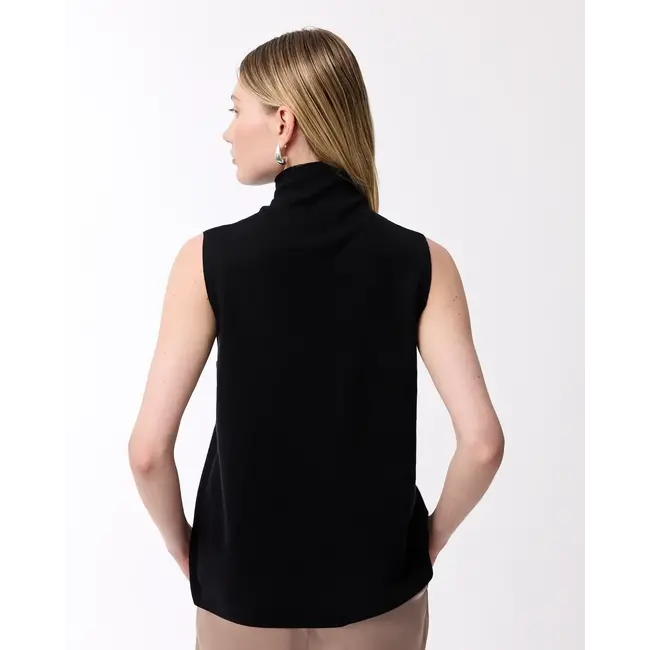 KNIT-TED MORI TOP BLACK